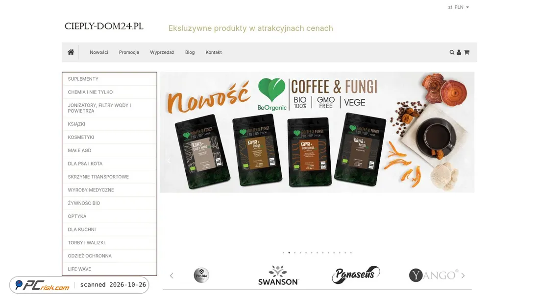 Screenshot of cieply-dom24.pl