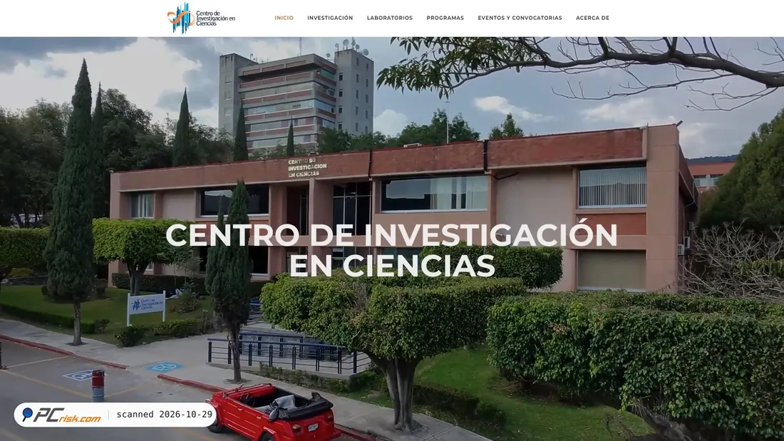 Screenshot von cinc.uaem.mx