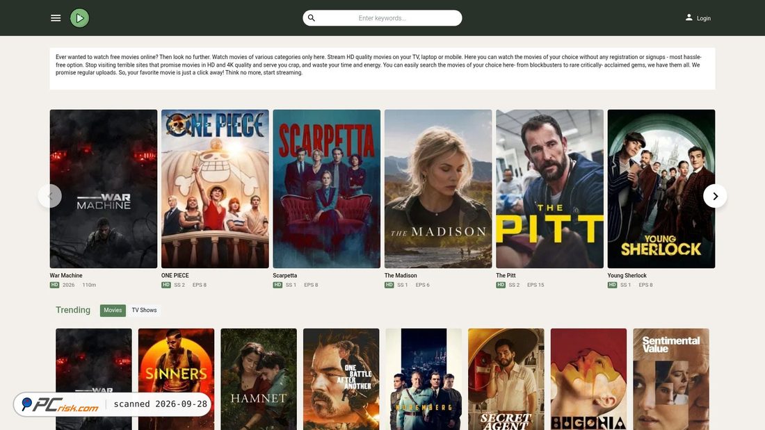 Screenshot of cineb.ws
