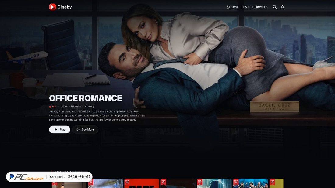 Screenshot of cineby.at