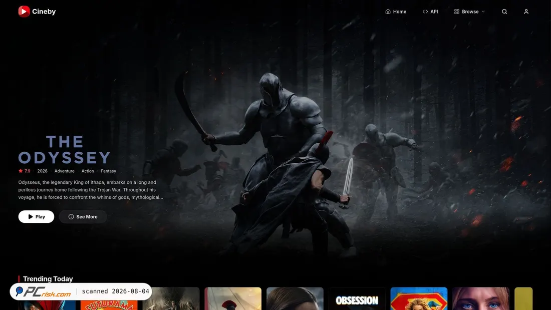 Screenshot of cineby.im