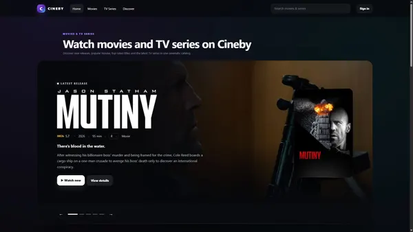 Screenshot van cineby.love