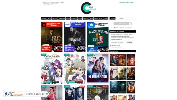 cinecalidad.am screenshot