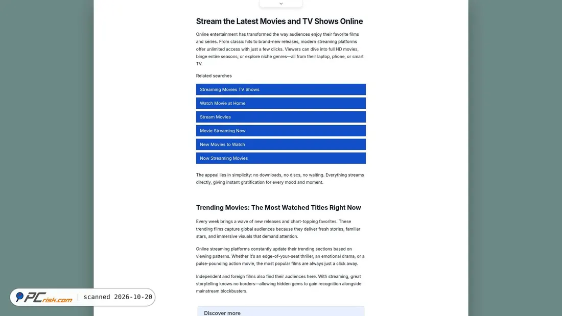 Screenshot von cinego.com