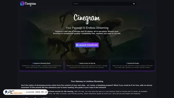 cinegram.tv Screenshot