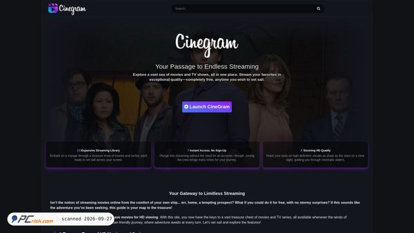 cinegram.tv Screenshot