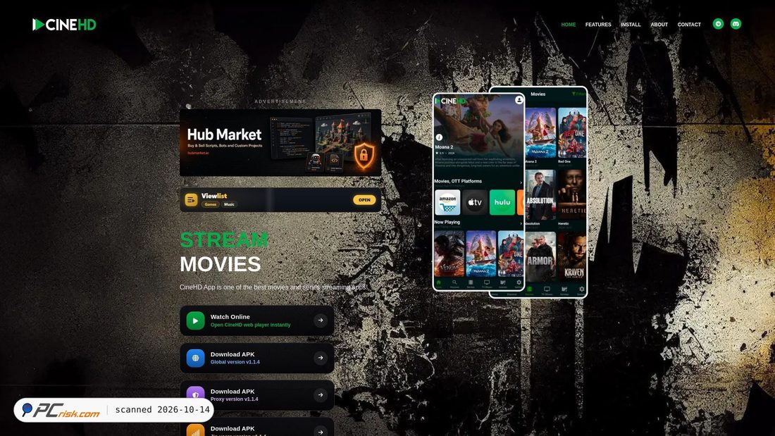 Zrzut ekranu cinehd.dev