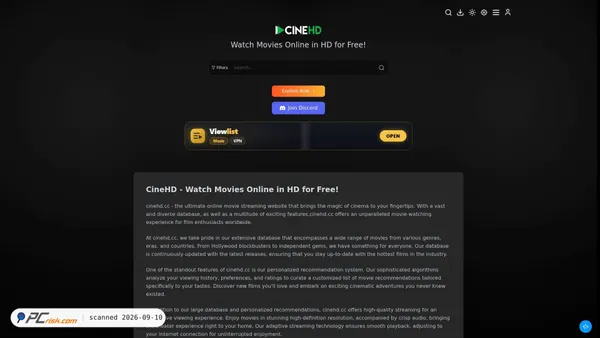 cinehd.vc screenshot