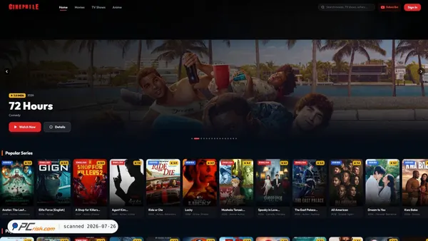cinephile.live screenshot