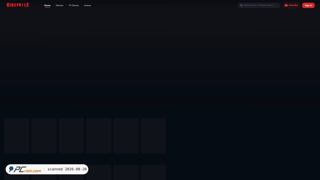 Screenshot von cinephile.live