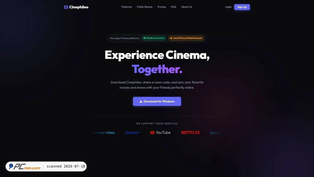 Screenshot of cinephileo.com
