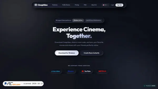 Screenshot di cinephileo.com