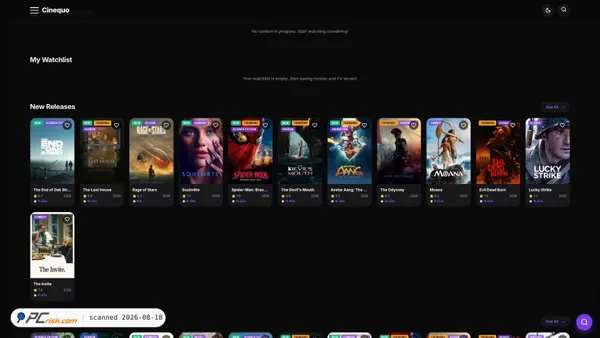 cinequo.site screenshot