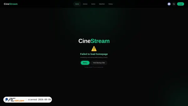 Screenshot di cinestream.kje.us