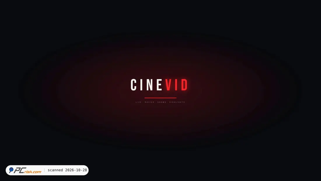 Captura de ecrã de cinevid.st