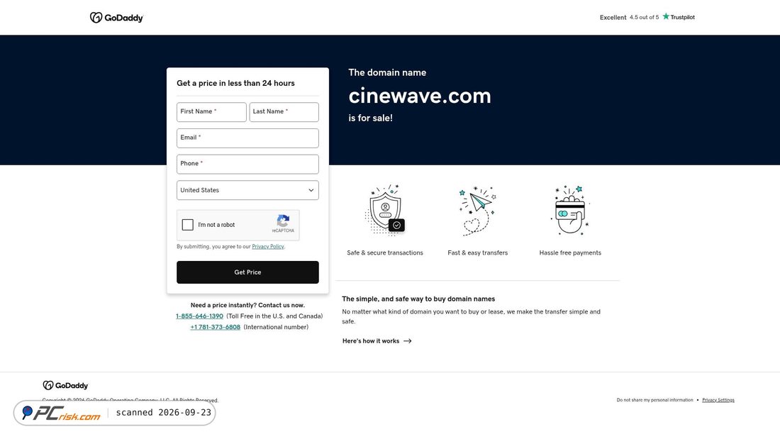 Screenshot of cinewave.com