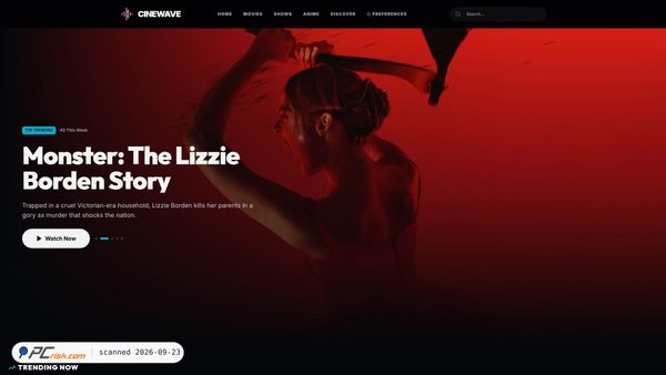 Capture d’écran de cinewave.qzz.io