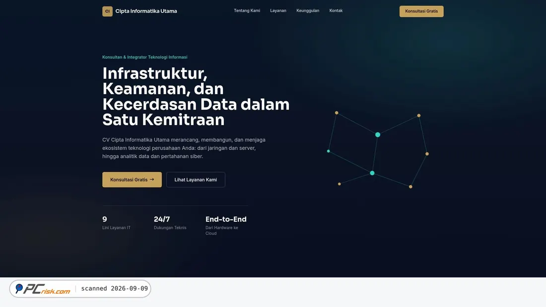 Screenshot von ciptain.github.io
