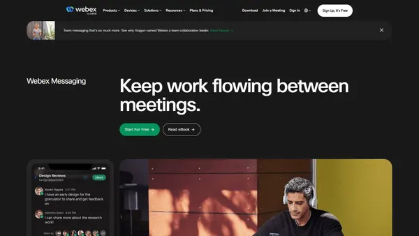 ciscospark.com screenshot