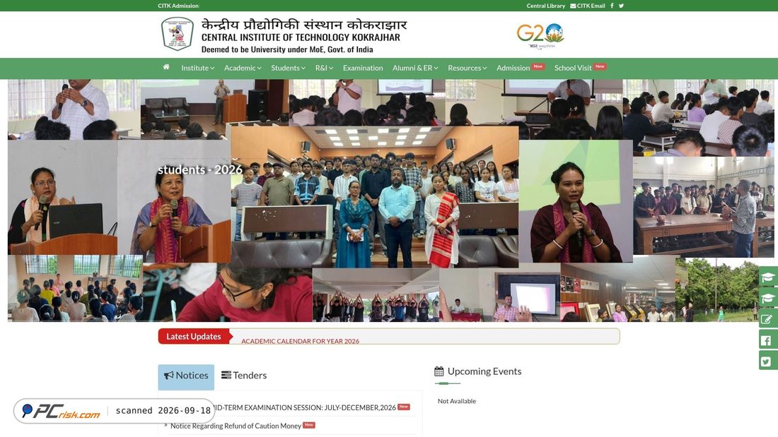 Screenshot of cit.ac.in