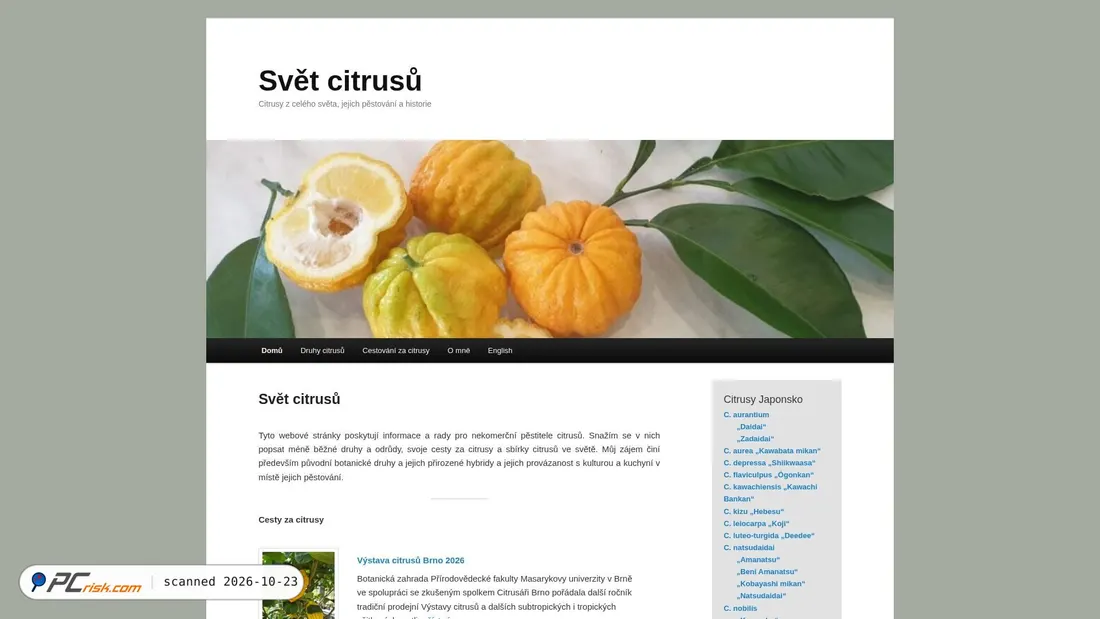 Screenshot of citrusworld.eu