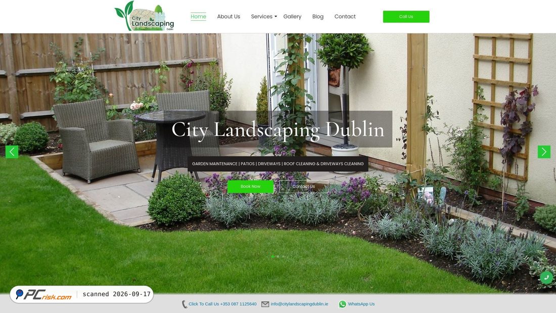 Captura de ecrã de citylandscapingdublin.ie