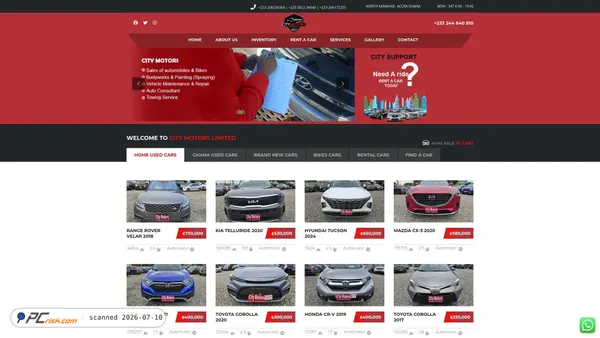 citymotors.com.gh screenshot