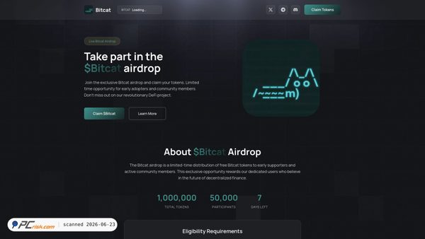 claim-bitcat.pages.dev screenshot