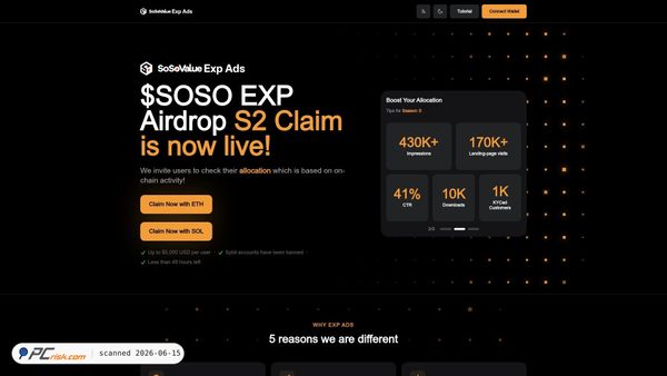 claim-sosovalue.com screenshot