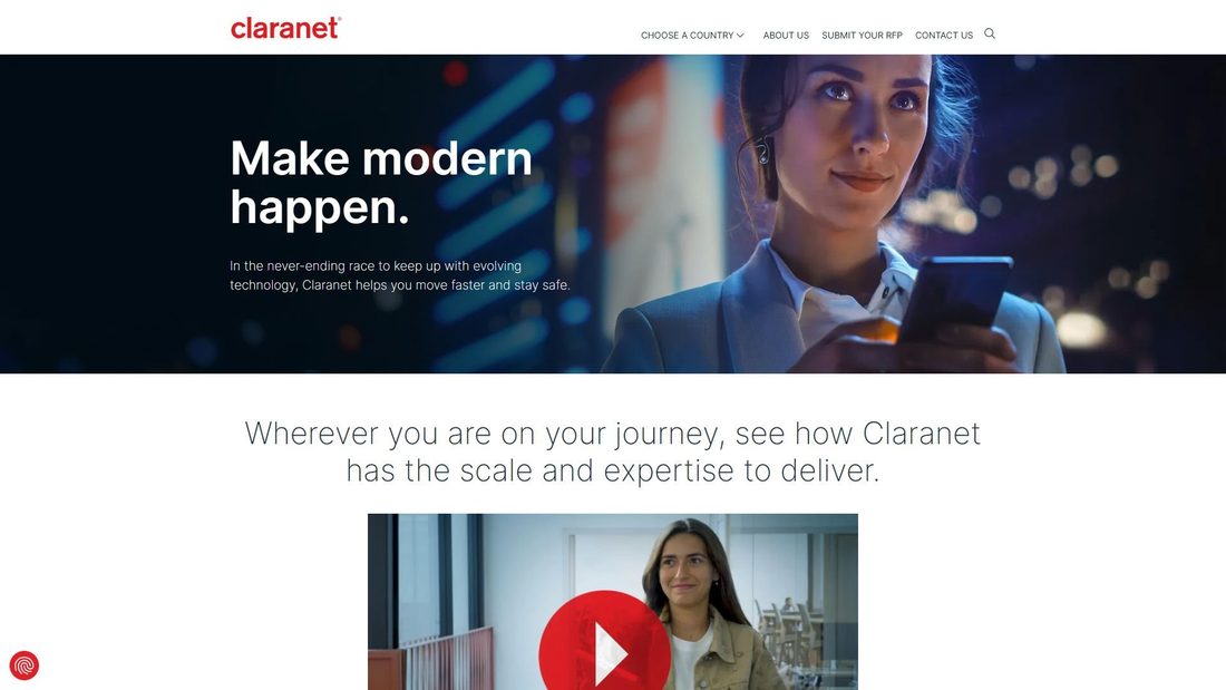 Screenshot di clara.net