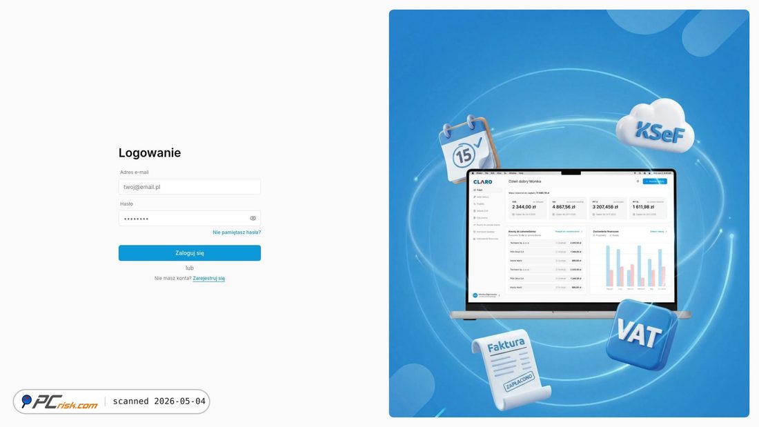 Screenshot of claro.vatax.pl