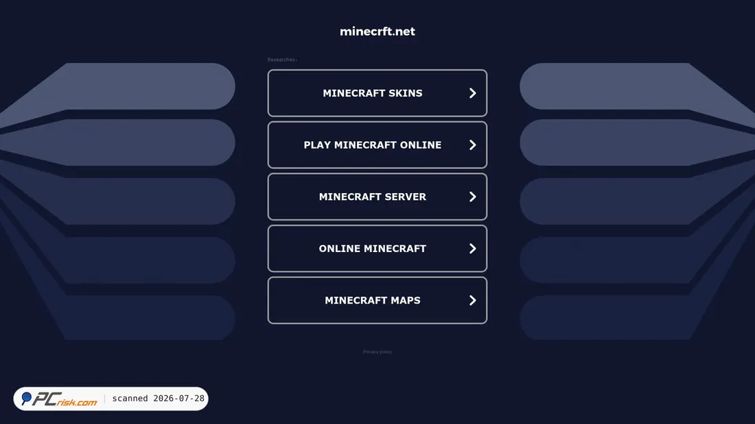 Screenshot of classic.minecrft.net