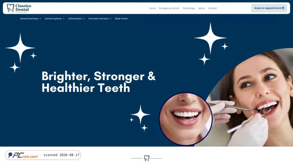 classicsdental.co.nz screenshot