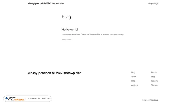 classy-peacock-b379e7.instawp.site screenshot