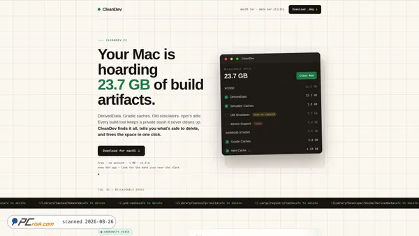 cleandev.cc screenshot