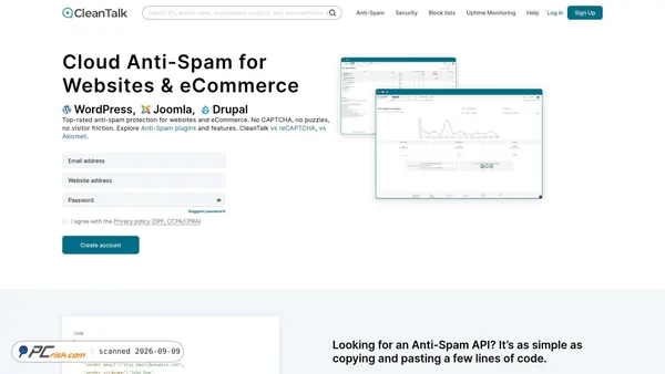 cleantalk.org Screenshot