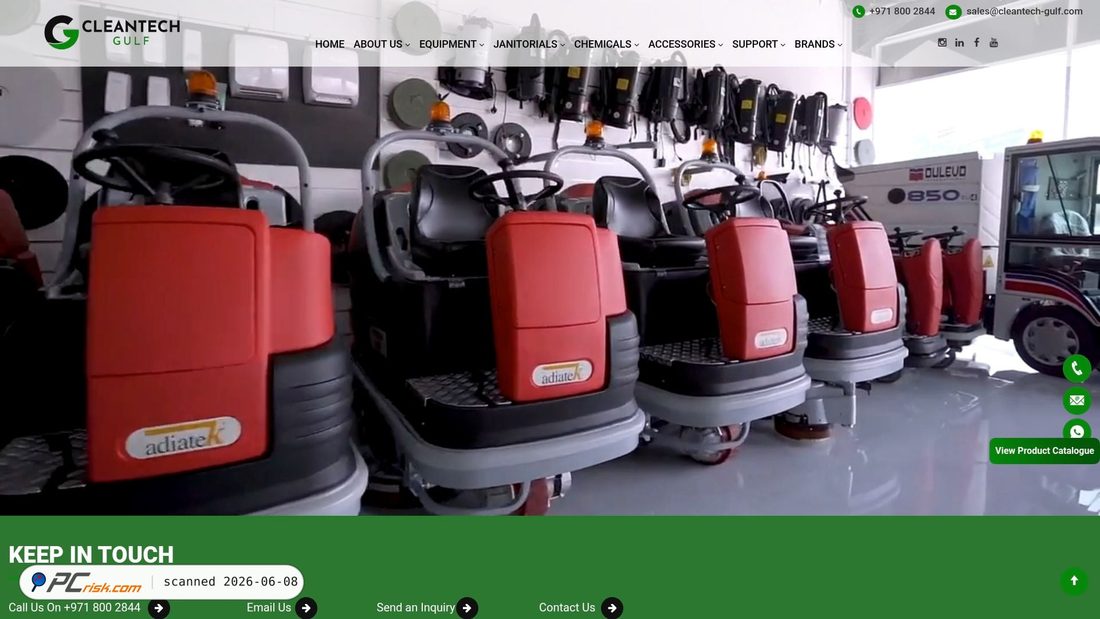 Screenshot di cleantech-gulf.com