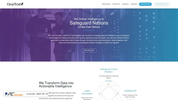clear-trail.com screenshot