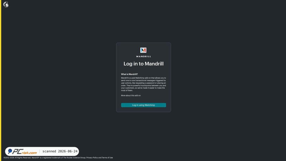Screenshot di click.mailchimp.com