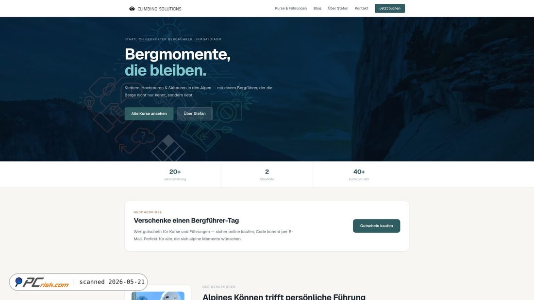 Screenshot of climbing-solutions.com