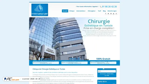 Zrzut ekranu clinique-internationale-esthetique-tunis.fixed-staging.co.uk
