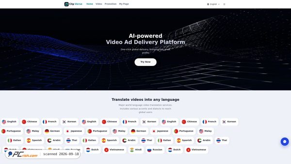 Screenshot di clipverse.it.com