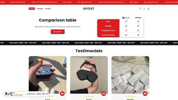clooutlet.shop screenshot