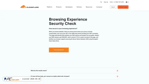 cloudflare-ech.com screenshot