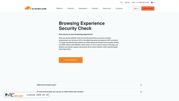 cloudflare-ech.com screenshot