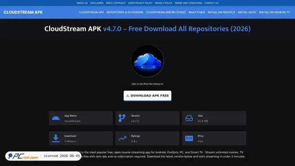cloudstream.pk screenshot