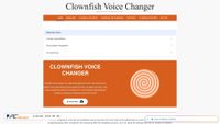 Zrzut ekranu clownfishvoicechanger.net