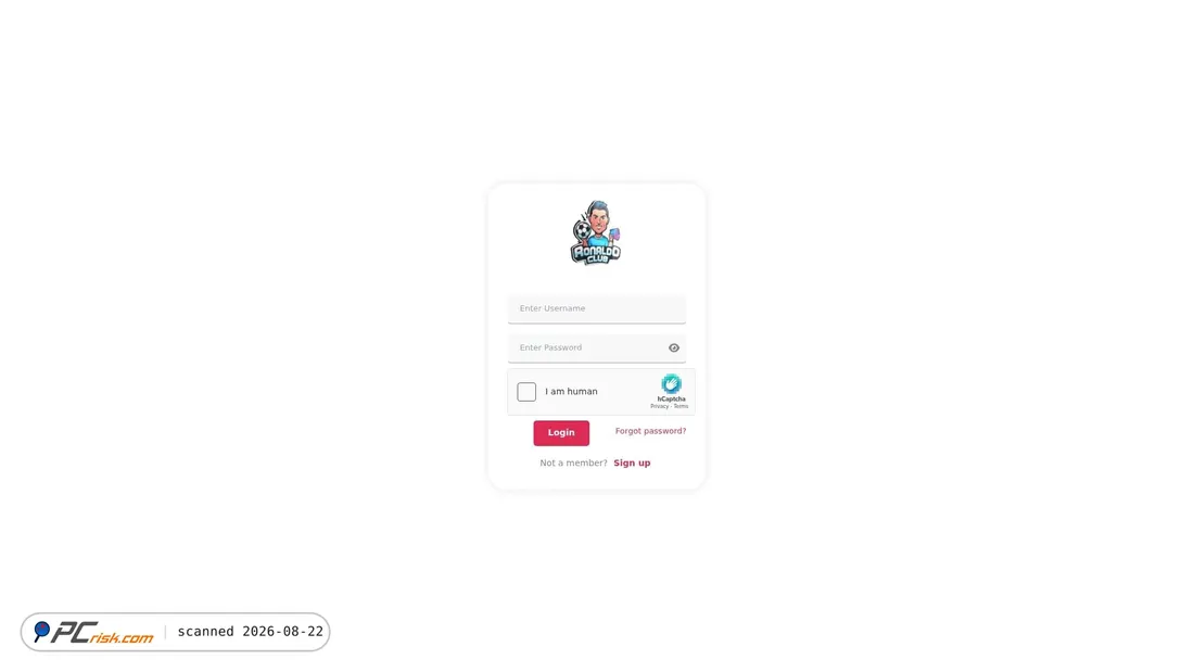 Screenshot of club-ronaldo.store