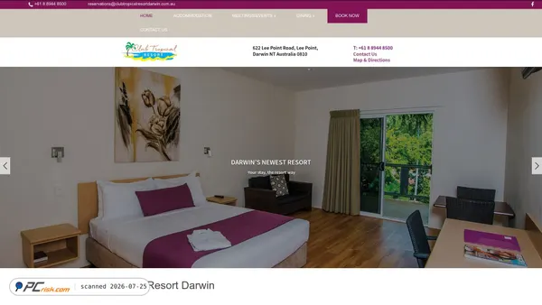 clubtropicalresortdarwin.com.au screenshot
