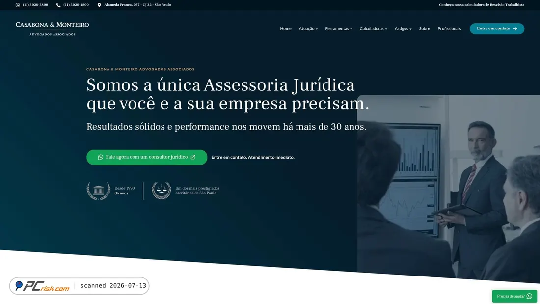 Screenshot of cm.adv.br